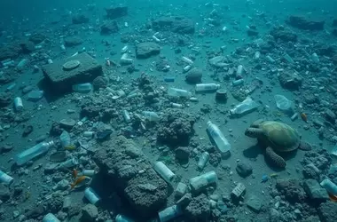 Avalanchas submarinas arrastran masas de microplásticos a gran profundidad