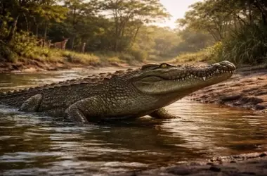 Descubrimiento en Etiopía: Un Antiguo Cocodrilo Gigante Coexistió con los Primeros Homínidos