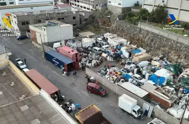 Red criminal desarticulada por enviar desechos tóxicos de Canarias a África