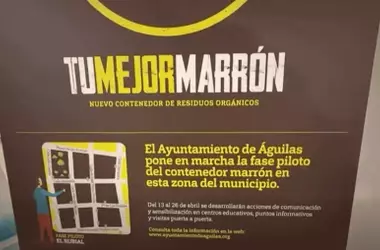 Águilas implementa un plan piloto de reciclaje orgánico con contenedores marrones