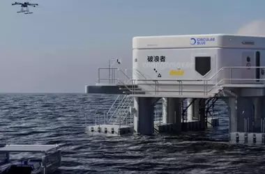 RHINOSHIELD Lanza Plataforma Flotante Autónoma con Drones IA para Recolectar Plástico Oceánico