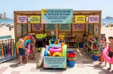 Benidorm, referente en gestión de residuos playeros y economía circular
